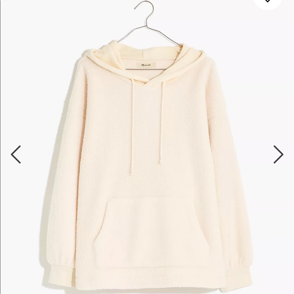 (Re)sourced Fleece Bubble-Sleeve Hoodie Sweatshirt